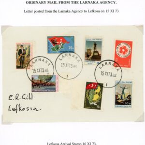 1973 Turkish Cyprus Larnaca to Lefkosa Nicosia