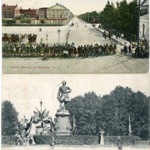 Russia Kronstadt 2 Cards 1904 s/s Sappho to Hull