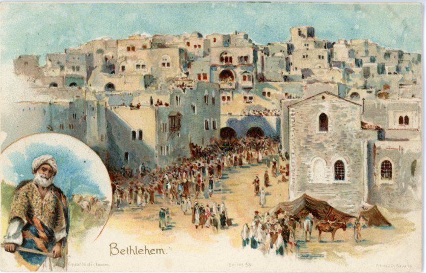 Palestine Bethlehem Beit Lahm 1905 used in England ed Nister
