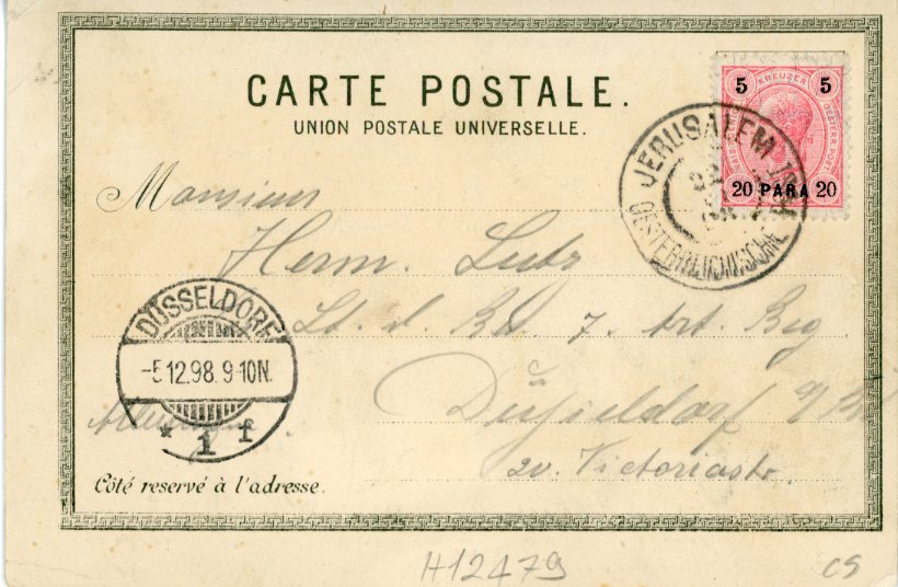 Palestine Jerischo 1898 Austria Levant Jerusalem ed Schonecke - Image 2