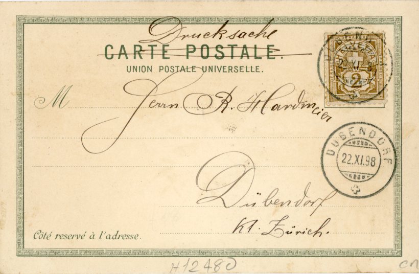 Palestine Bethlehem 1898 used in Dubendorf ed Gunzli - Image 2