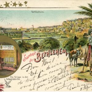 Palestine Bethlehem 1898 Ottoman Jerusalem to Zurich Kaiserreise #14