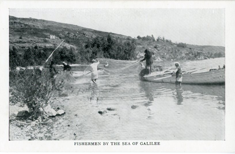 Palestine Fishermen Sea of Galilee ed Missionary Film Committee