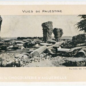 Lebanon Ruins of Tyre Sour chocolate card