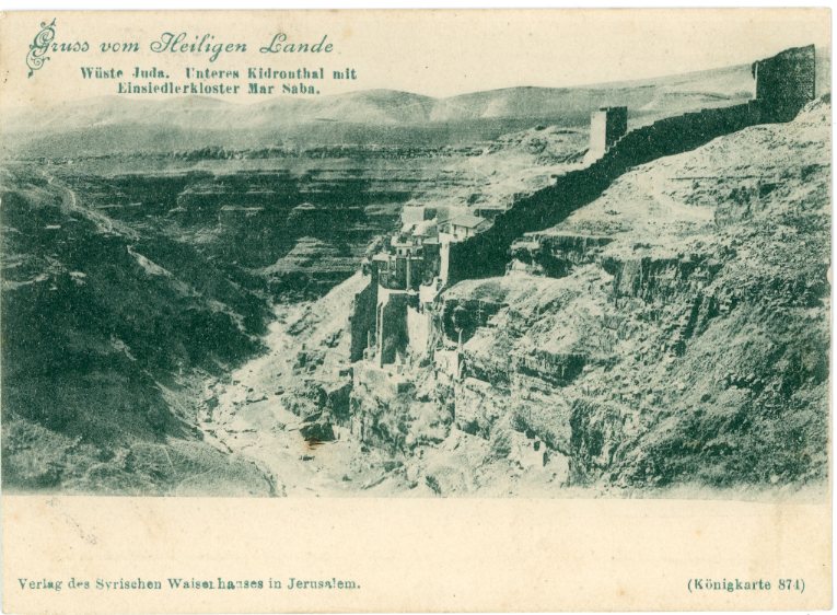 Palestine Mar Saba Monastery ed Syrian Orphanage