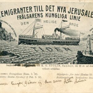 Palestine Emigrants to Jerusalem Royal Line used in Sweden