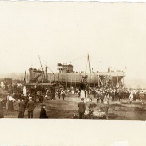 Canada Launching War Moncton Ship 1919 photocard