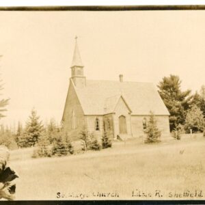 Canada St Mary's Church Sheffield 1912 photocard