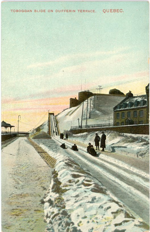Canada Quebec Toboggan Slide on Dufferin Terrace