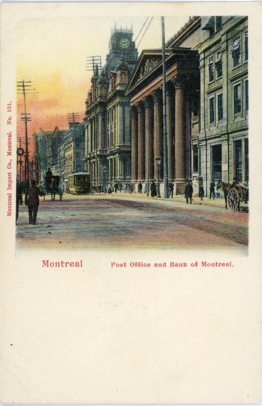 Canada Montreal Bank and Post Office