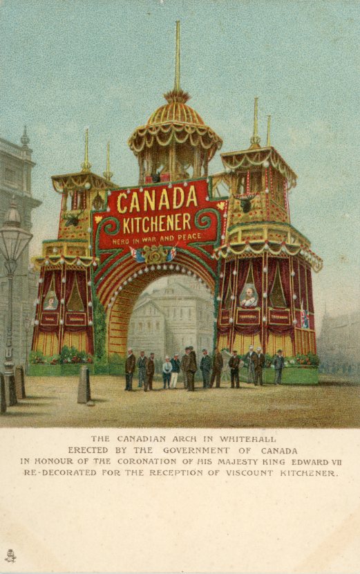 Canada Kitchener Arch at Whitehall embossed Tuck's