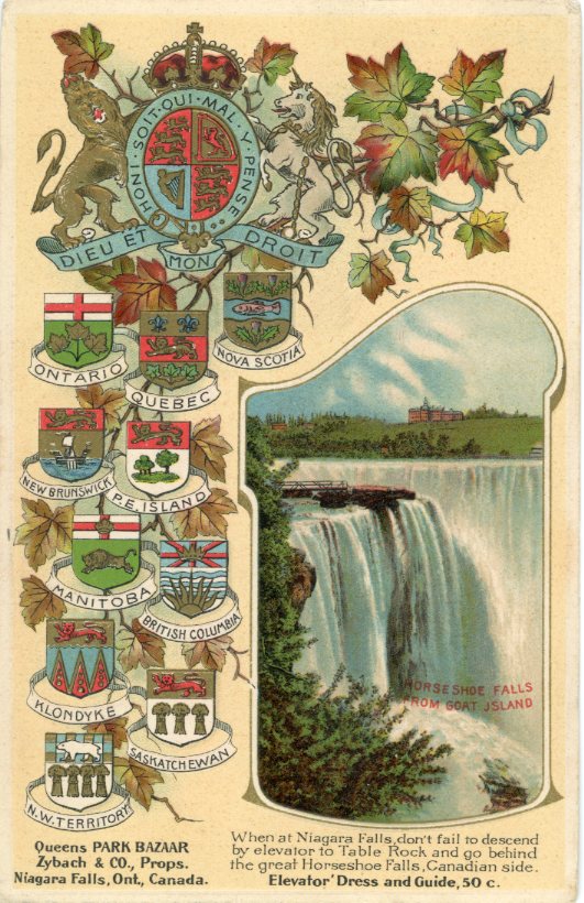 Canada Horseshoe Falls Goat Island 1910 to Germany