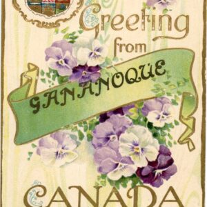 Canada Gananoque Greetings postcard