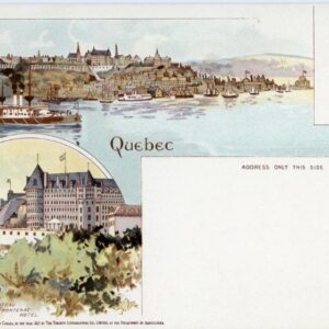 Canada Quebec multi view Postcard ed Toronto Lithographing