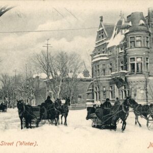 Canada Montreal Sherbrooke Street Winter