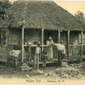 Bahamas Nassau Native Hut early postcard