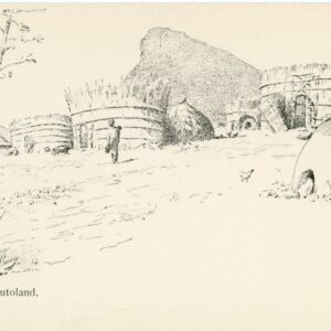 Basutoland Village drawing ed Morija #13