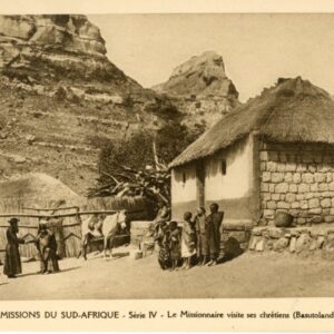 Basutoland Lesotho Missionaries Visiting Village