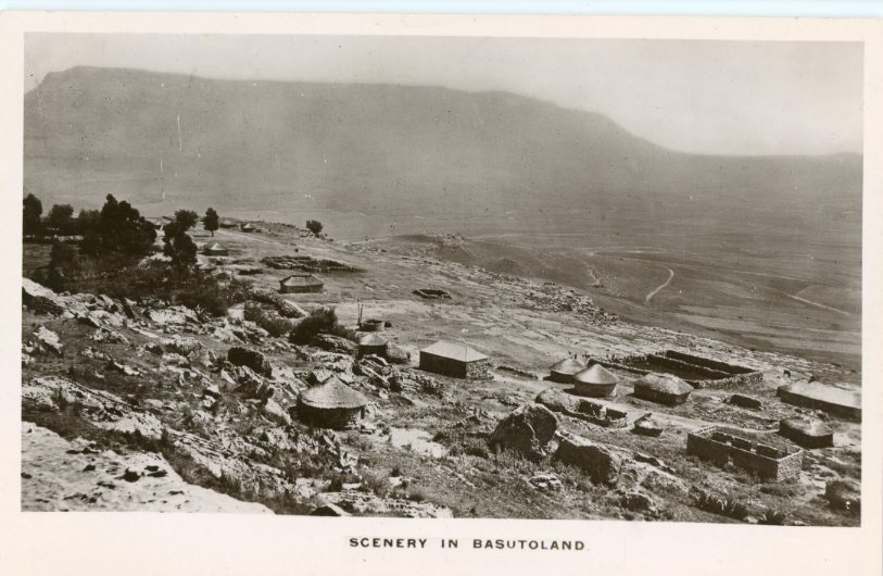 Basutoland Scenery photocard ed Sesuto