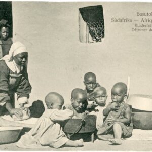 Basutoland Feeding Children