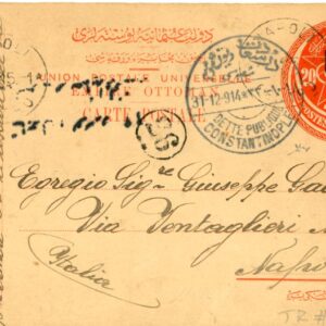 1914 Turkey Istanbul Censored to Napoli