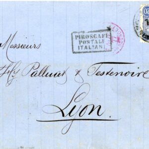 1877 German Levant Bursa via Constantinople to Lyon