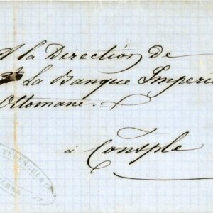 1867 Bulgaria Varna to Ottoman Bank Istanbul Entire
