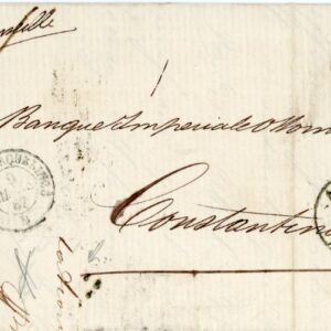 1867 French Levant Antwerp to Constantinople