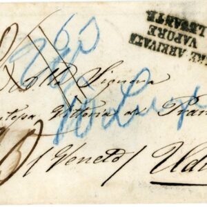 1870a Austrian Levant Ship Mail to Udinese
