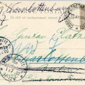 1902 Romanian Levant Istanbul via Constanta to Berlin