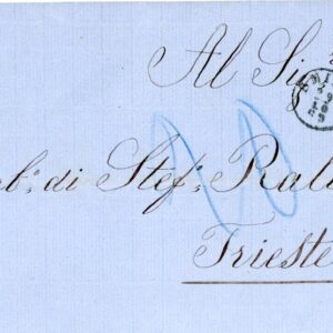 1869 Austrian Levant Smyrna Izmir Entire to Trieste