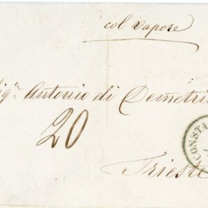 1864 Austrian Levant Constantinople to Trieste