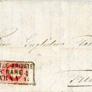 1872 Austrian Levant Constantinople Per Mare Varna to Trieste