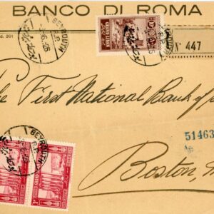 1926 Lebanon Registered Bank Cover to Boston USA