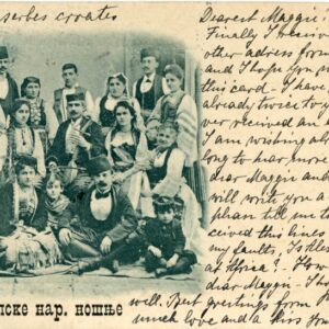 1901 Serbia Karlovac National Costume to London