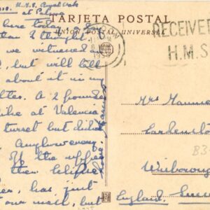 1938 Spain Civil War HMS Royal Oak Palma to England