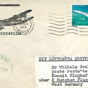 1969 Kuwait Lundy Island Lufthansa incoming