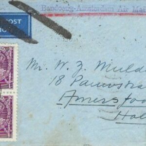 1935 Hong Kong Airmail Cover to Amersfoort Netherlands