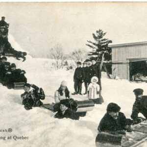 Canada Tobogganing at Quebec ed Valentine