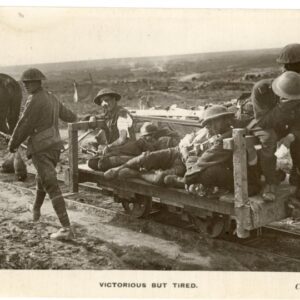 Canada Victorious but Tired WWII Soldiers