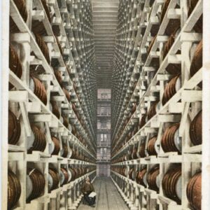 Canadian Whisky Maturing Warehouse Advertisement postcard