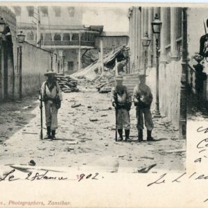 Anglo Zanzibar War Postcard 1902 used in France