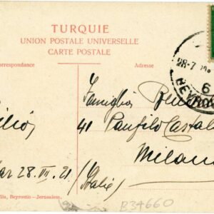 1920 Lebanon Beirut 6 on OMF 1pi to Milano