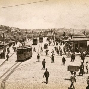 Turkey Istanbul Galata Bridge Trams ed Ipekdji