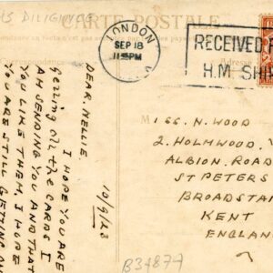 1923 Levant Kadikoy Muhurdar Postcard from HMS Diligince