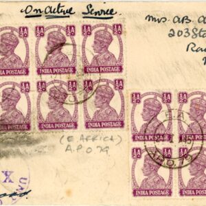 1945 British East Africa APO79 Censored Airmail OAS cover