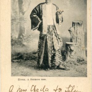 Burma 1904 Burmese Man Rangoon to Truro Cornwall