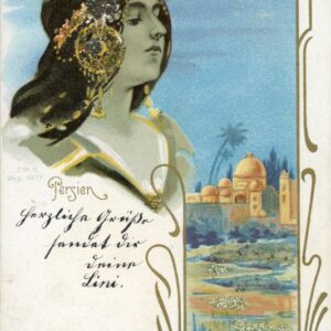 Persia Persien Woman Glitter Art Nouveau 1900