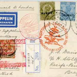 1933 Kuwait Zeppelin 4th South America Flight to Brazil