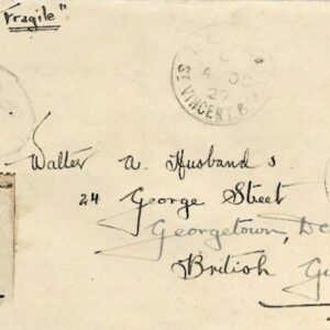 1927 St Vincent Registered Cover to British Guiana